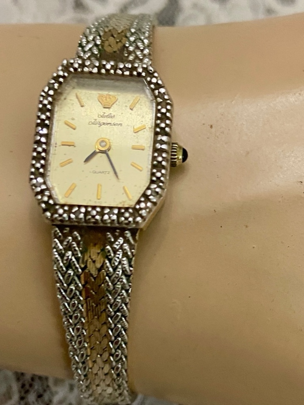 Jules Jurgensen Swiss Made, Silver-Gold Quartz Ladies Watch 6926